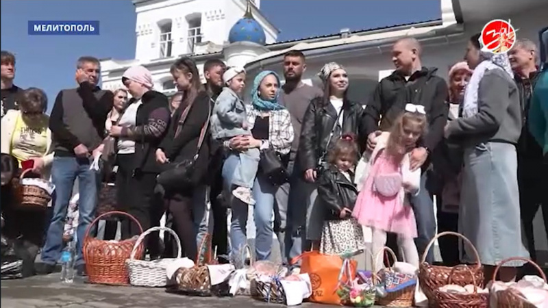 В Мелитополе всю ночь проходила пасхальная служба. АНО "ЗаМедиа"